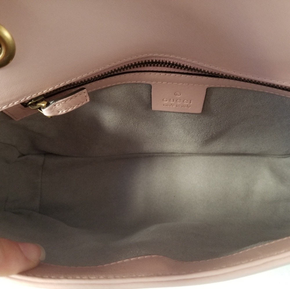 NWT Gucci marmont matelasse flap bag pink - Picture 6 of 8